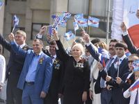 Спортсмены приняли участие в первомайской демонстрации