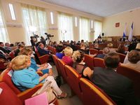 Светлана Лужецкая приняла участие в выездном заседании Совета министров Республики Крым в Черноморском районе