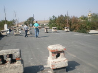 Осмотр кровли многоквартирного дома в Сакском районе по обращению жителя