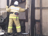 Сотрудники «Пожарная охрана Республики Крым» ликвидировали пожар в пгт. Приморский