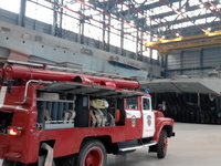 Огнеборцы пгт. Приморский провели пожарно-тактическое занятие на государственно - значимом объекте