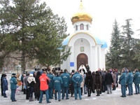 Сотрудники МЧС Республики Крым приняли участие в чине Великого освящения воды