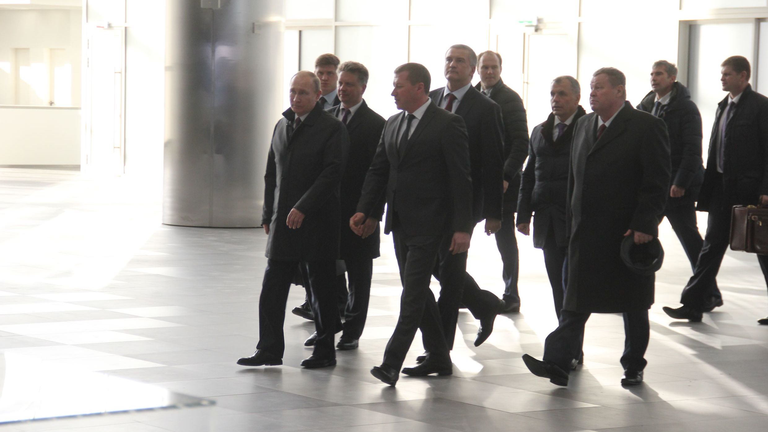 Президент Российской Федерации Владимир Путин посетил новый аэровокзальный комплекс Международного аэропорта «Симферополь»