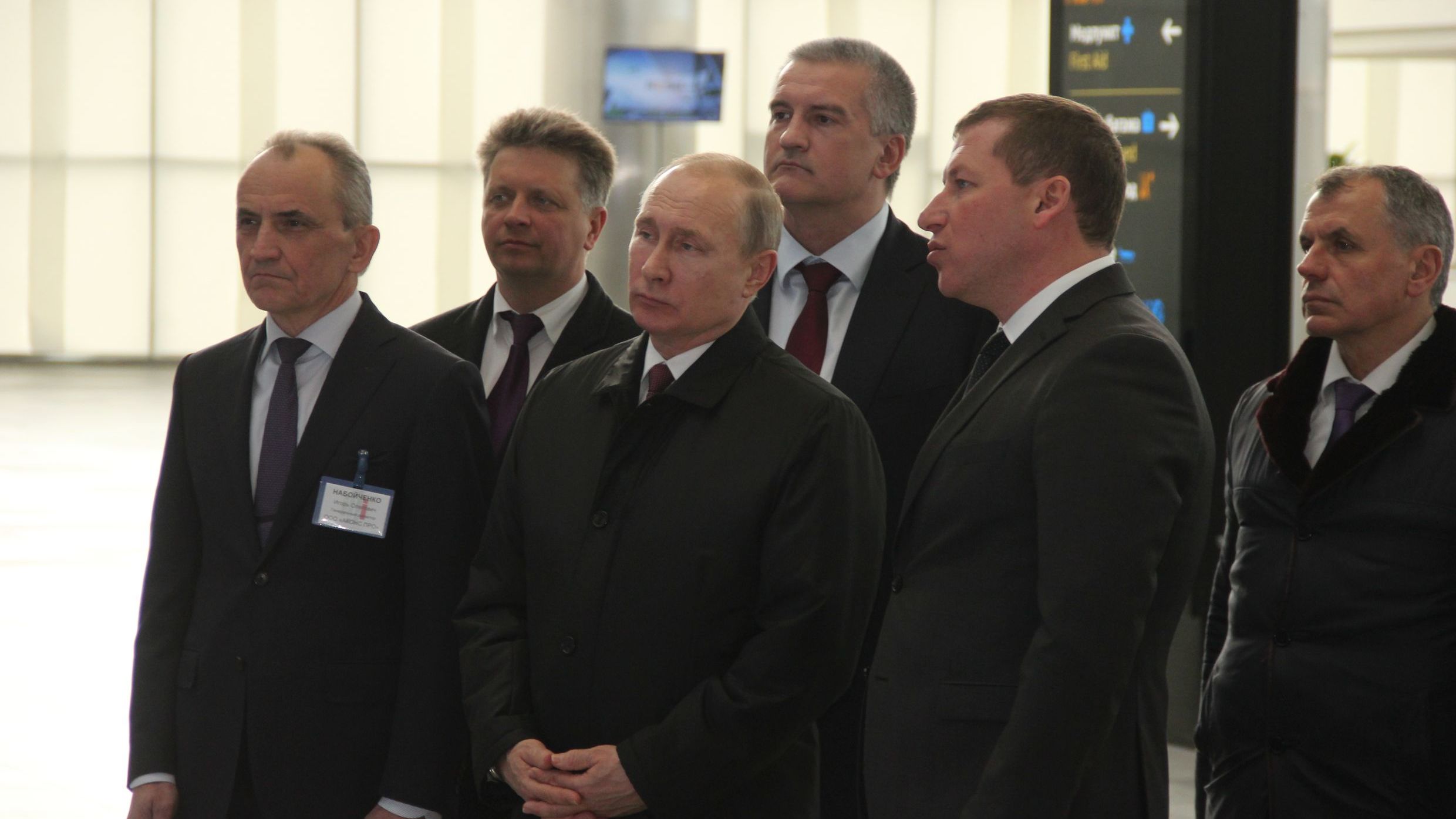 Президент Российской Федерации Владимир Путин посетил новый аэровокзальный комплекс Международного аэропорта «Симферополь»