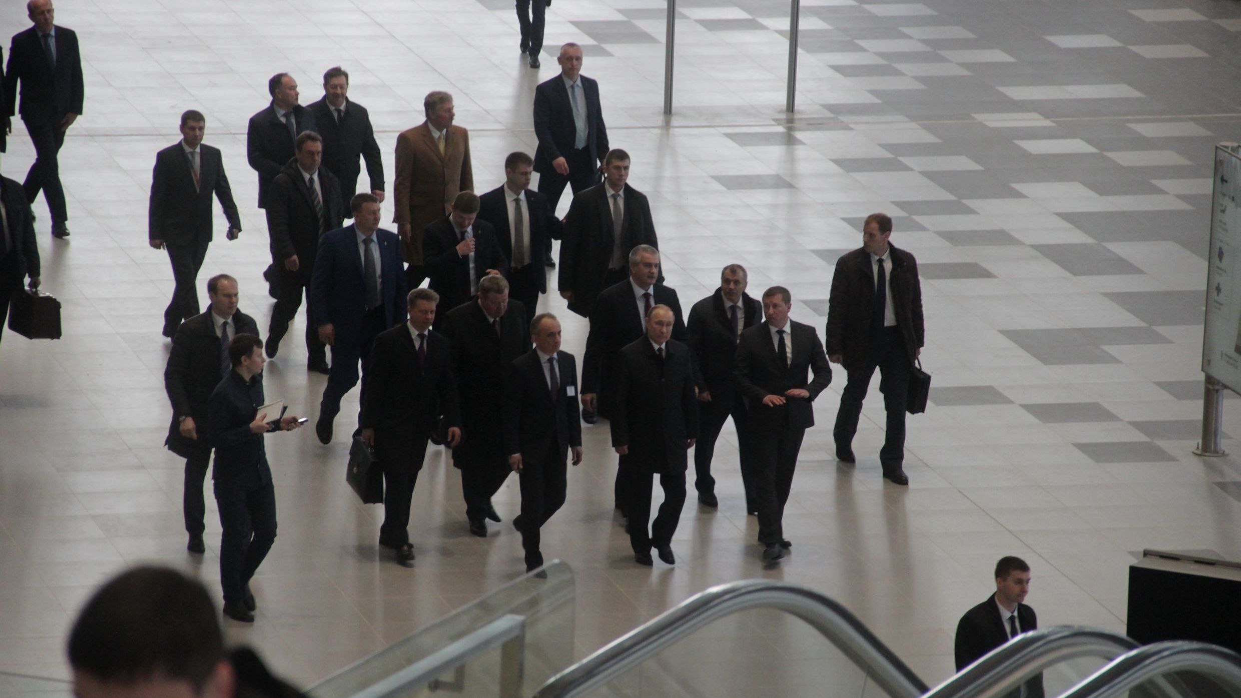 Президент Российской Федерации Владимир Путин посетил новый аэровокзальный комплекс Международного аэропорта «Симферополь»