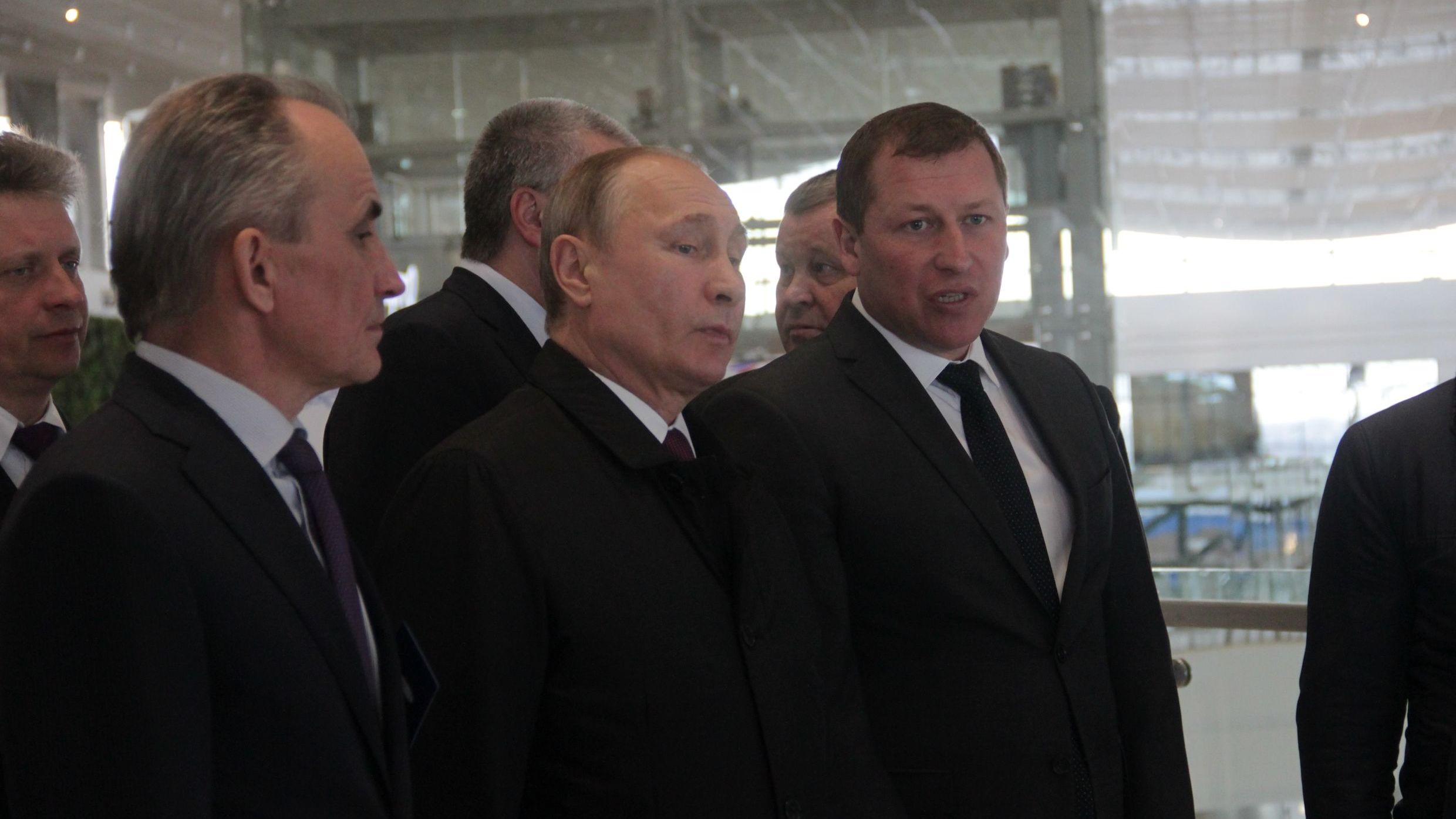 Президент Российской Федерации Владимир Путин посетил новый аэровокзальный комплекс Международного аэропорта «Симферополь»