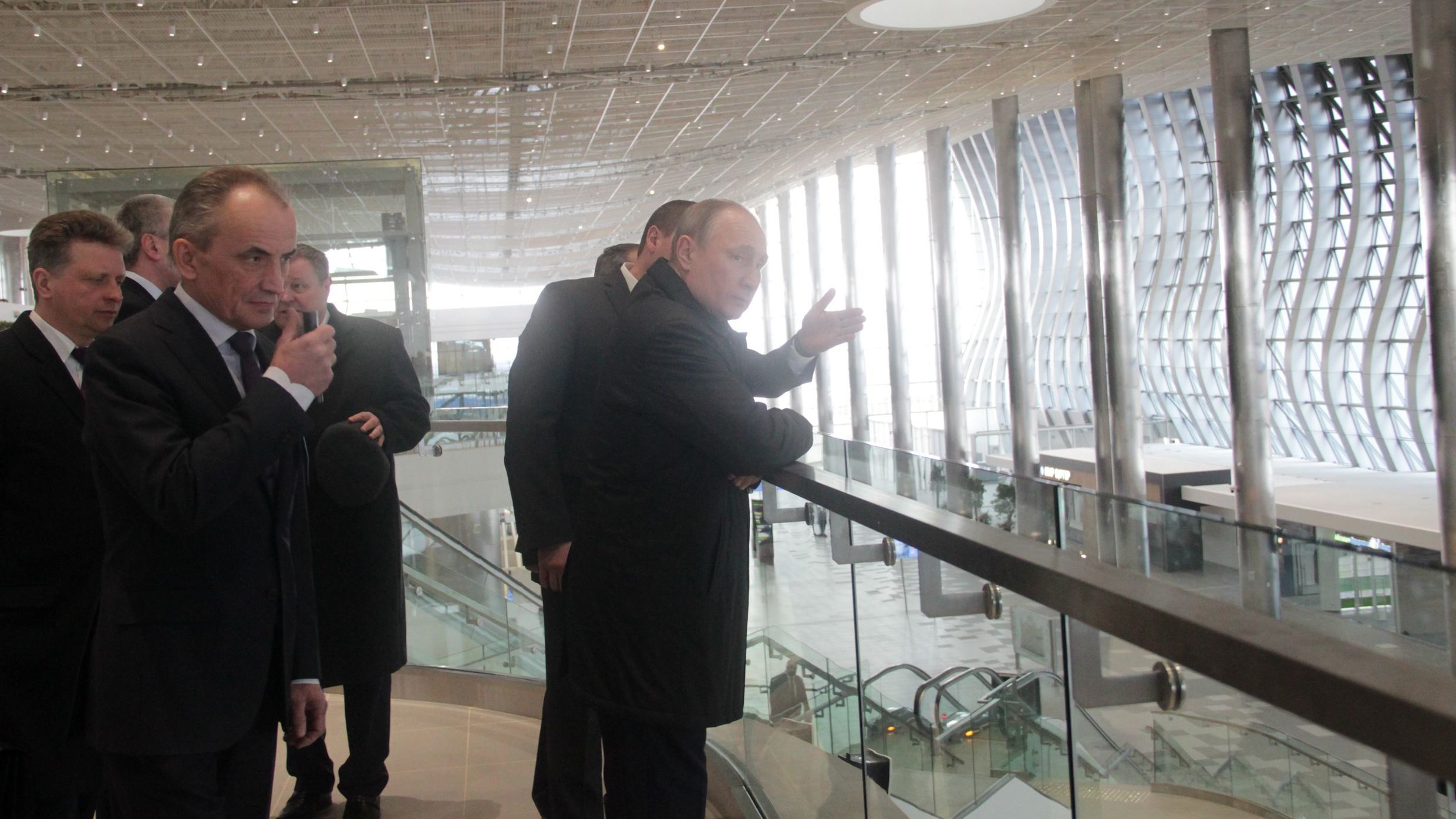Президент Российской Федерации Владимир Путин посетил новый аэровокзальный комплекс Международного аэропорта «Симферополь»